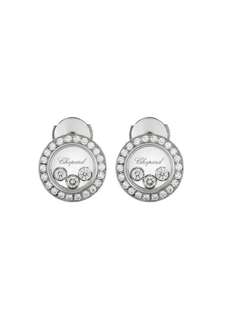 Happy Diamonds Icons ear pins jewellery by Chopard Zegg